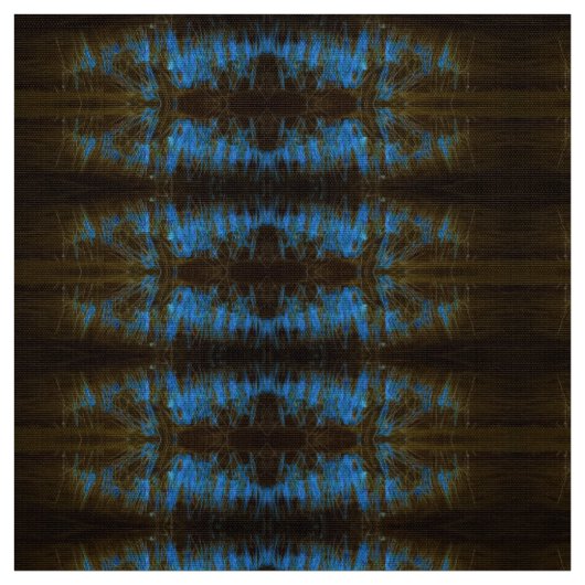 Tissu Plumes bleues Gris (Échantillon)