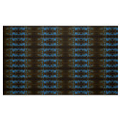Tissu Plumes bleues Gris (Fat Quarter)
