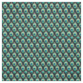 Tissu Plumes de paon - 2 (Échantillon)