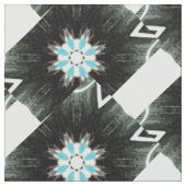 Tissu plumes d'étoile bleue (fermé)
