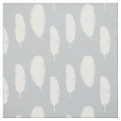 Tissu Plumes grises et blanches (Échantillon)