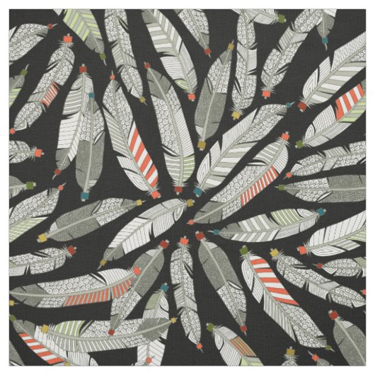 Tissu plumes indigènes (Échantillon)