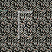 Tissu plumes indigènes (Carreau)