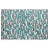 Tissu plumes joyeuses turquoises (Fat Quarter)