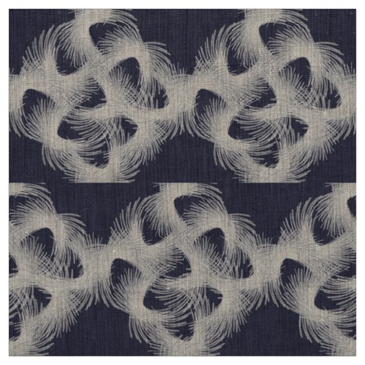 Tissu Plumes volantes blanches (Échantillon)