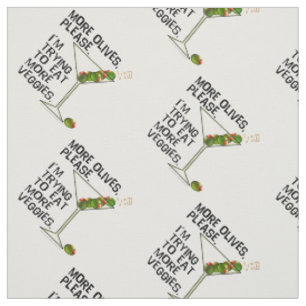 TISSU - Plus d'Olives. Manger des Légumes !
