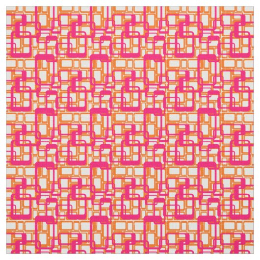 Tissu Plus Ouvert Rectangles Modernes Du Milieu Du Siècl (Échantillon)