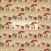 Tissu Point de champignon idem (Carreau)