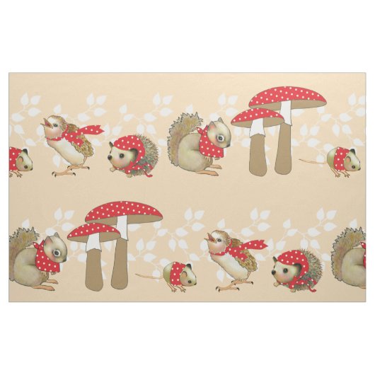 Tissu Point de champignon idem (Fat Quarter)