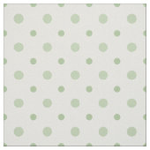 Tissu Point de polka attrayant de vert de petit bouquet (Échantillon)