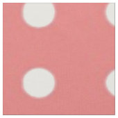 Tissu Point de polka de corail (Fermer)