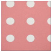 Tissu Point de polka de corail (Échantillon)