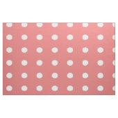 Tissu Point de polka de corail (Fat Quarter)