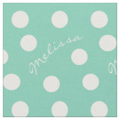 Tissu Point de polka fait sur commande de nom et de (Fermer)