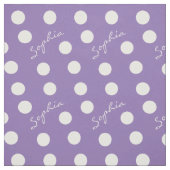 Tissu Point de polka pourpre nommé fait sur commande de (Échantillon)