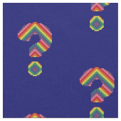 Tissu Point d'interrogation d'arc-en-ciel (Fermer)