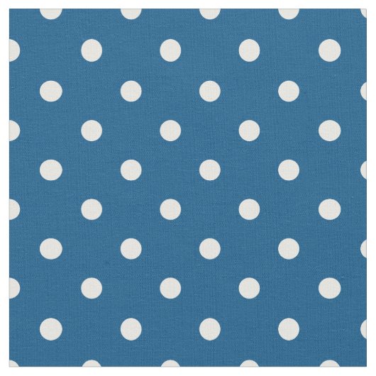 Tissu Point Polka bleu et blanc Snorkel (Fermer)