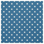 Tissu Point Polka bleu et blanc Snorkel (Échantillon)