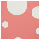 Tissu Point Polka de corail (Échantillon)