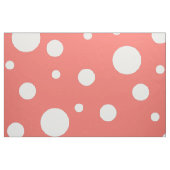 Tissu Point Polka de corail (Fat Quarter)