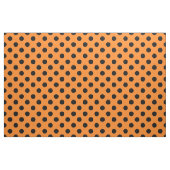 Tissu Point Polka noir orange d'Halloween (Yard)