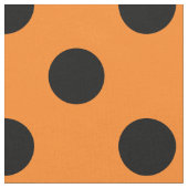 Tissu Point Polka noir orange d'Halloween (Fermer)