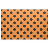Tissu Point Polka noir orange d'Halloween (Fat Quarter)