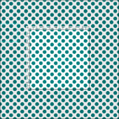 Tissu Point Polka turquoise (Carreau)