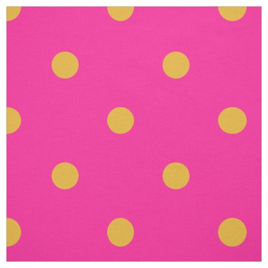 Tissu Point rose chaud et orange marigold (Échantillon)