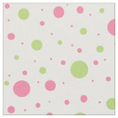 Tissu Pointe rose vert Polka Conception géométrique (Fermer)