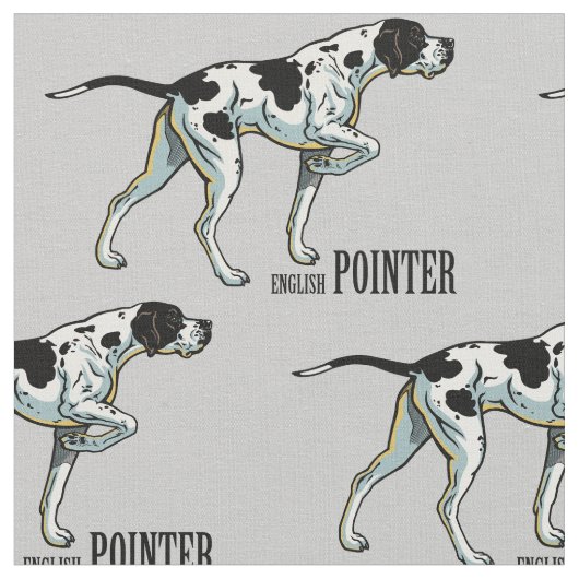 Tissu pointeur anglais (Fermer)