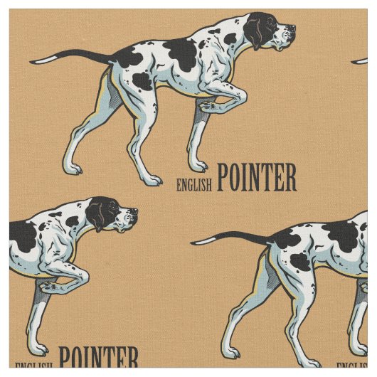 Tissu pointeur anglais (Fermer)