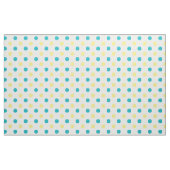 Tissu pointillé Polka/Turquoise et jaune (Yard)