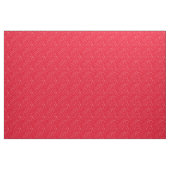 Tissu Points Abstraits à la mode blanche sur rouge vif (Yard)