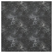 Tissu Points blancs et toiles sur fond noir (Échantillon)