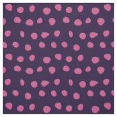 Tissu Points blancs roses sur violet (Échantillon)