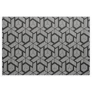 Tissu Points blancs sur le motif de formes géométriques