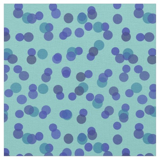 Tissu points bleus et sarcelles (Fermer)