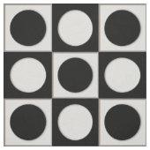 Tissu Points & Carrés / noir blanc + vos idées (Échantillon)