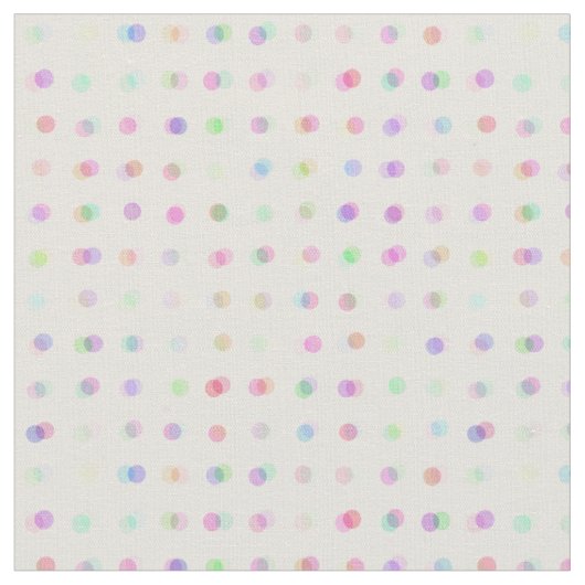 Tissu points colorés flous en polka (Fermer)