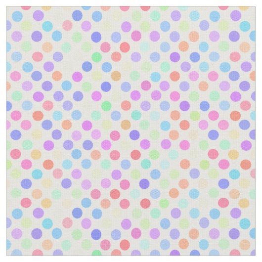 Tissu points colorés pastel en pois (Fermer)