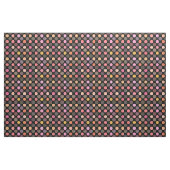 Tissu points colorés sur fond noir (Fat Quarter)