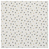 Tissu Points Confetti Noir Rose et Or (Échantillon)