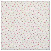 Tissu Points Confetti rose et or (Échantillon)