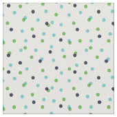 Tissu Points Confetti Vert et Turquoise de la Marine (Fermer)