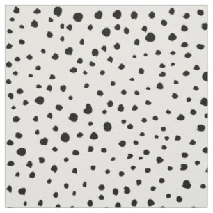 Tissu Points dalmatiens, Points dalmatiens, Noir et Blan
