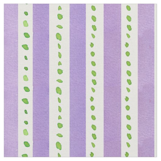 Tissu Points d'aquarelle vert Lavender Stripe Lime (Fermer)