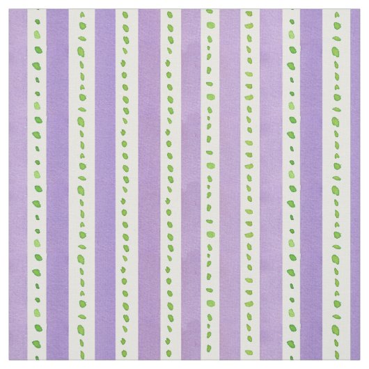Tissu Points d'aquarelle vert Lavender Stripe Lime (Échantillon)