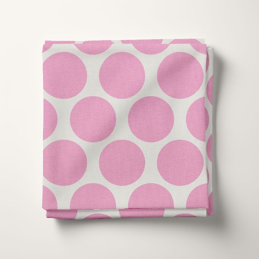 Tissu Points de couleur rose