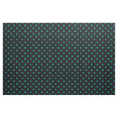 Tissu points de croix turquoises sur noir (Yard)